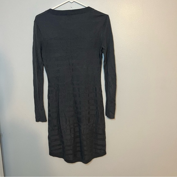 Toad & CO Womens Crew Neck Merino Blend Sweater Dress Sz XS Gray Lightweight - Picture 8 of 9